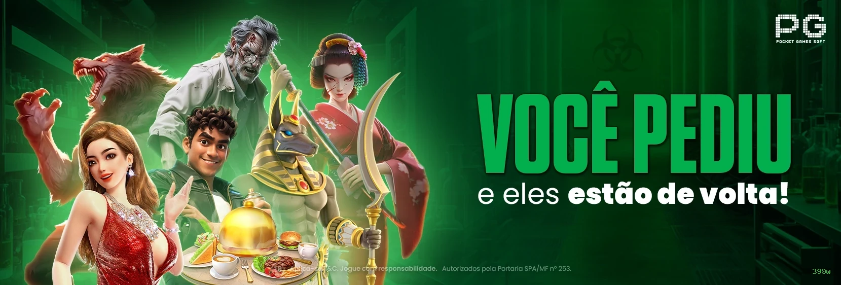 Bônus exclusivos membros VIP 399w